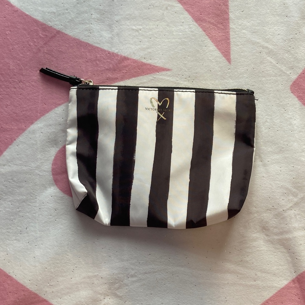 Victoria's Secret Monochrome Striped Pouch